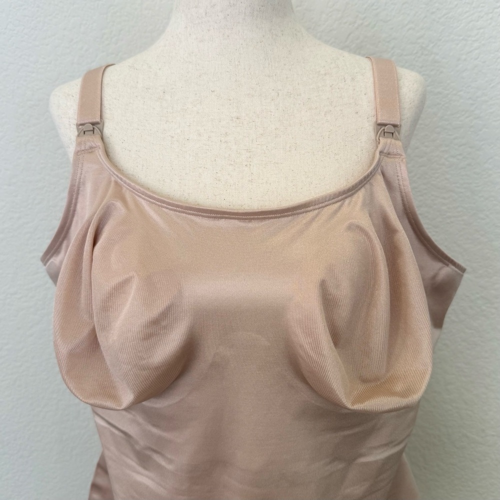 Ruby Ribbon Nursing Cami Tan Tank Top Size 46 - Picture 5 of 13